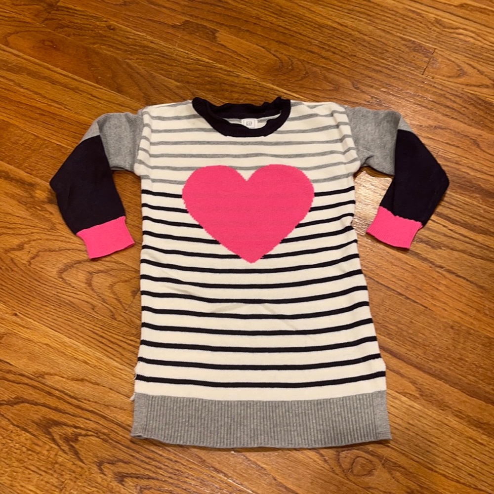 Gap Heart Color Block Sweater Dress